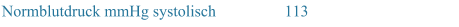 Normblutdruck mmHg systolisch 113